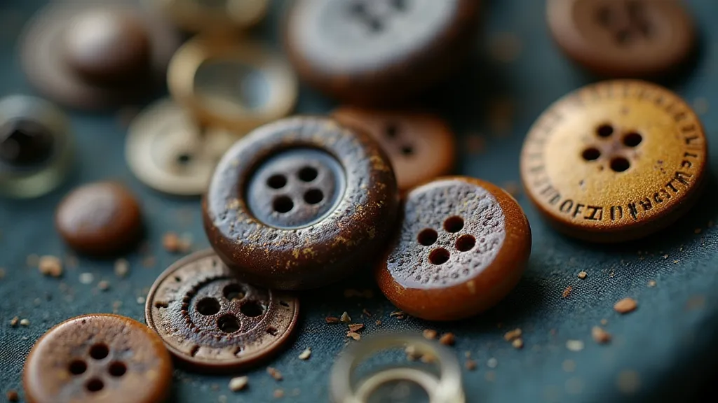 Vintage clothing buttons
