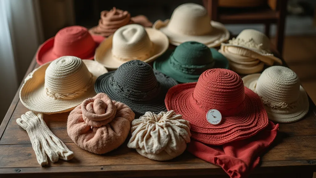 A collection of vintage clothing items