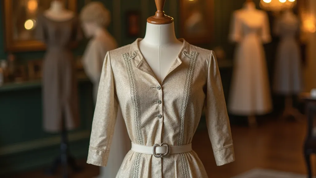 Vintage Dress on Mannequin