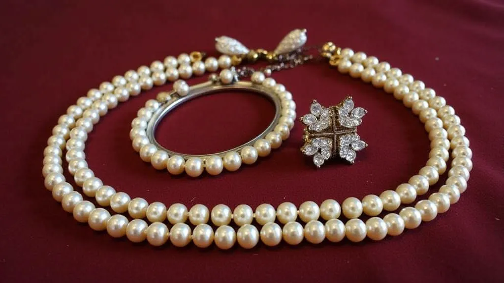 A collection of vintage costume jewelry