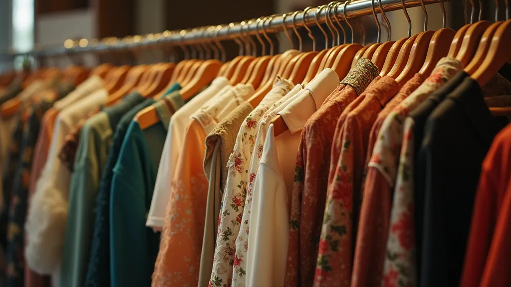 Rack of Vintage Clothing