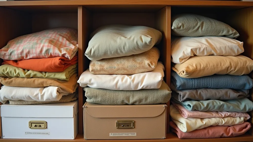 Organized vintage clothing storage
